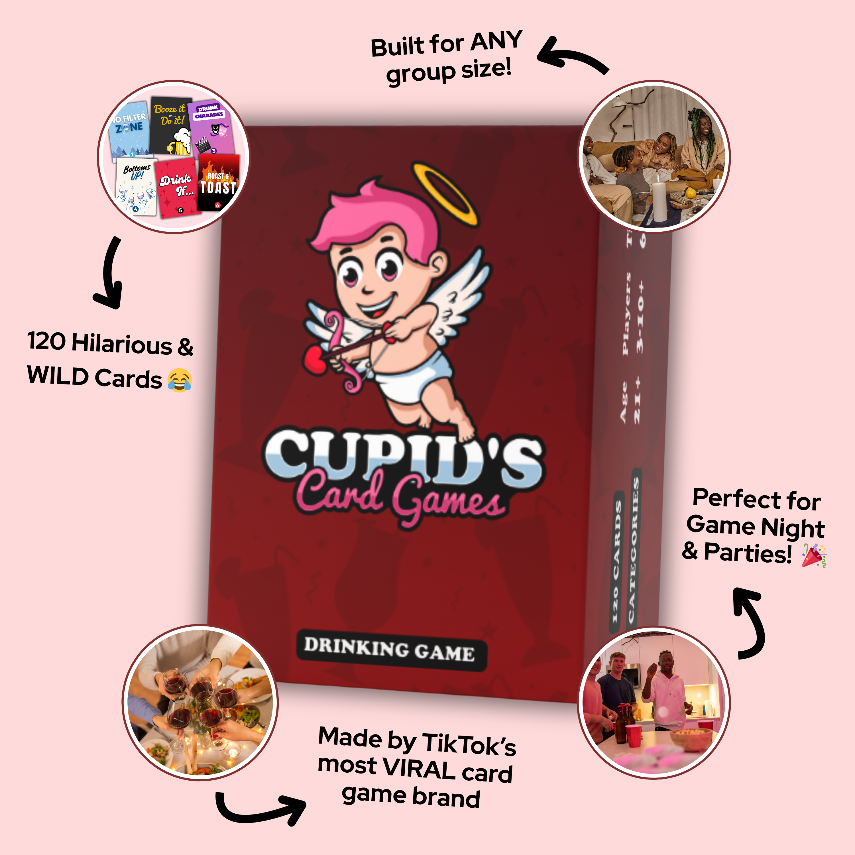 Party Drinking Game by Cupid's Card Games