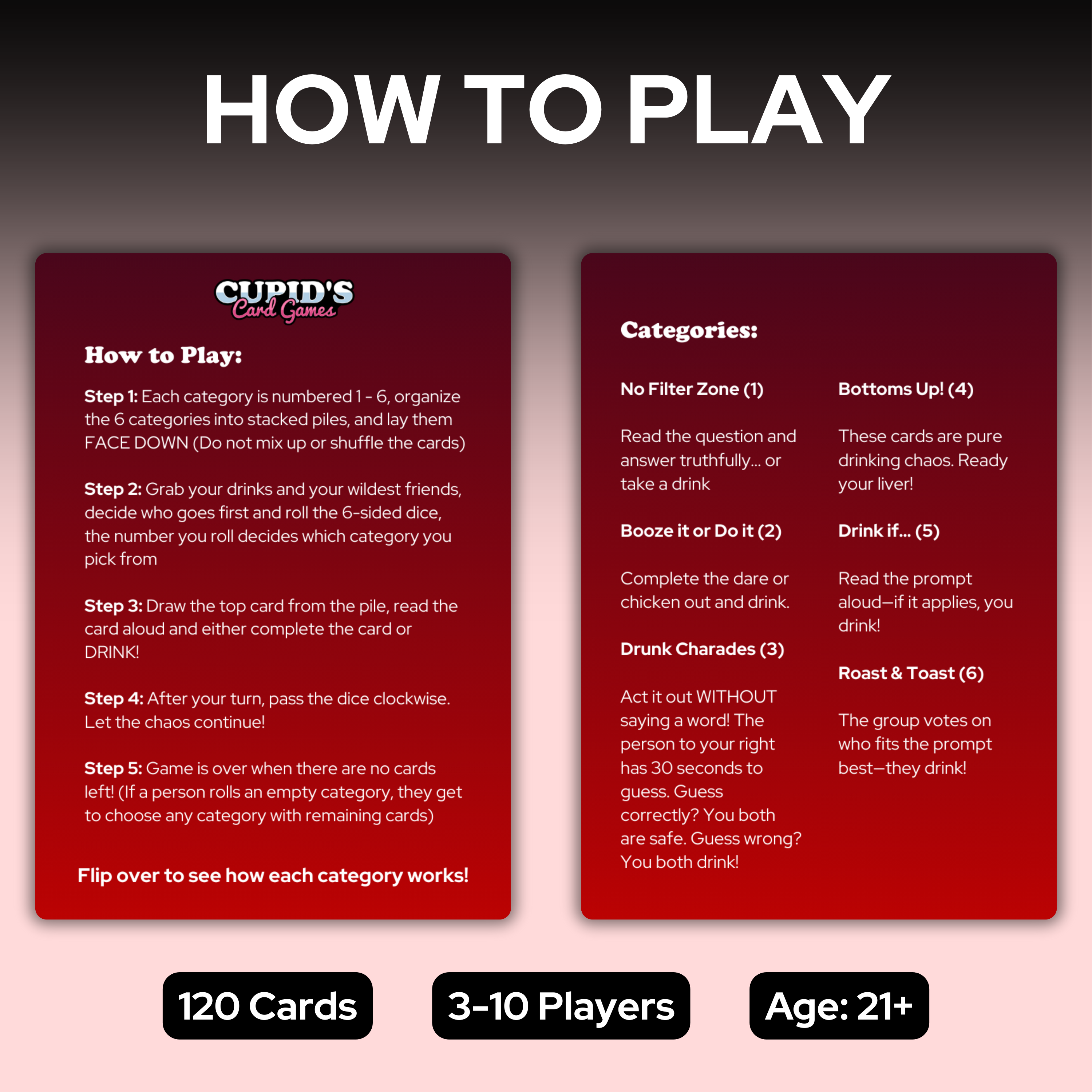 Party Drinking Game by Cupid's Card Games