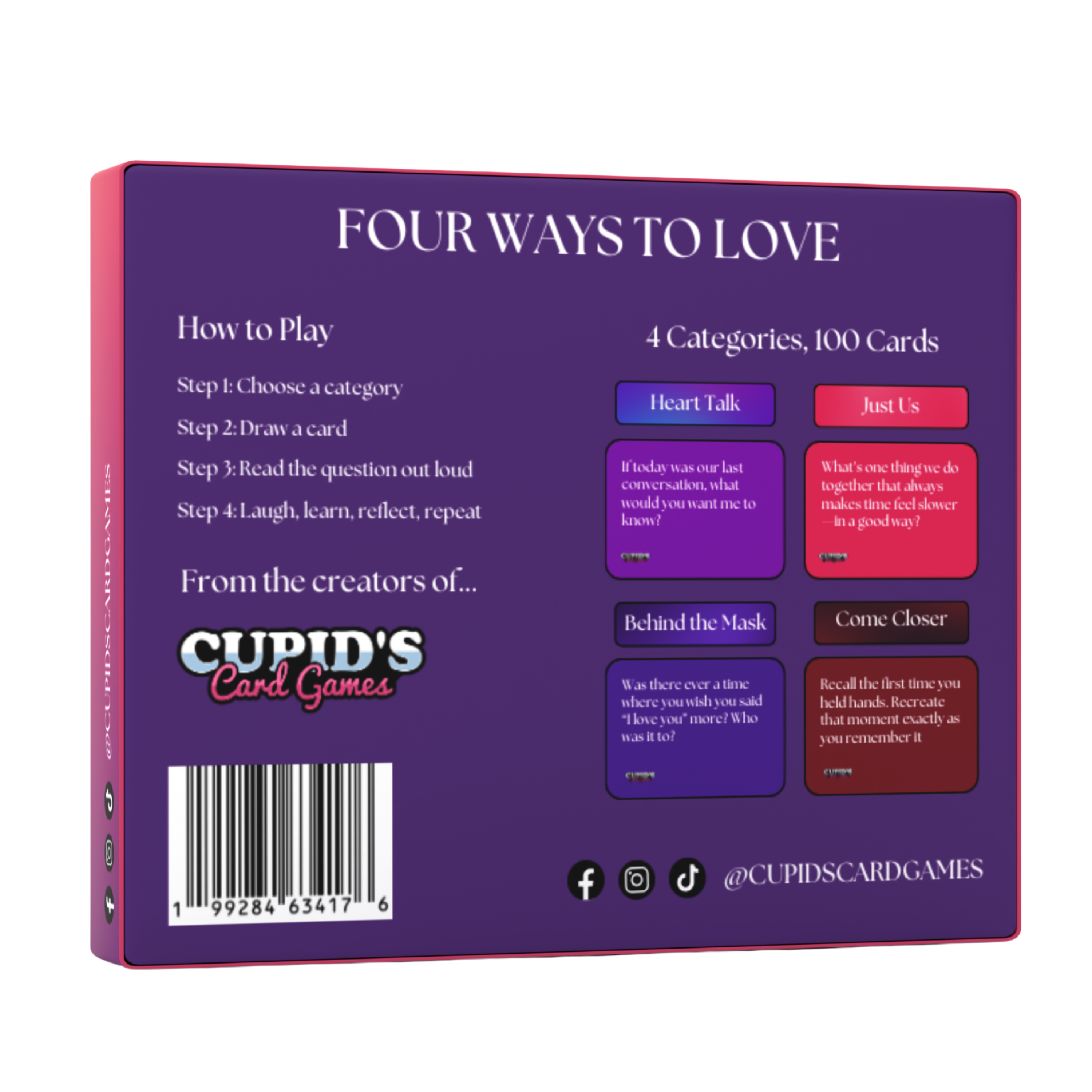 Four Ways To Love Card Game - The Deep Question Game for Couples