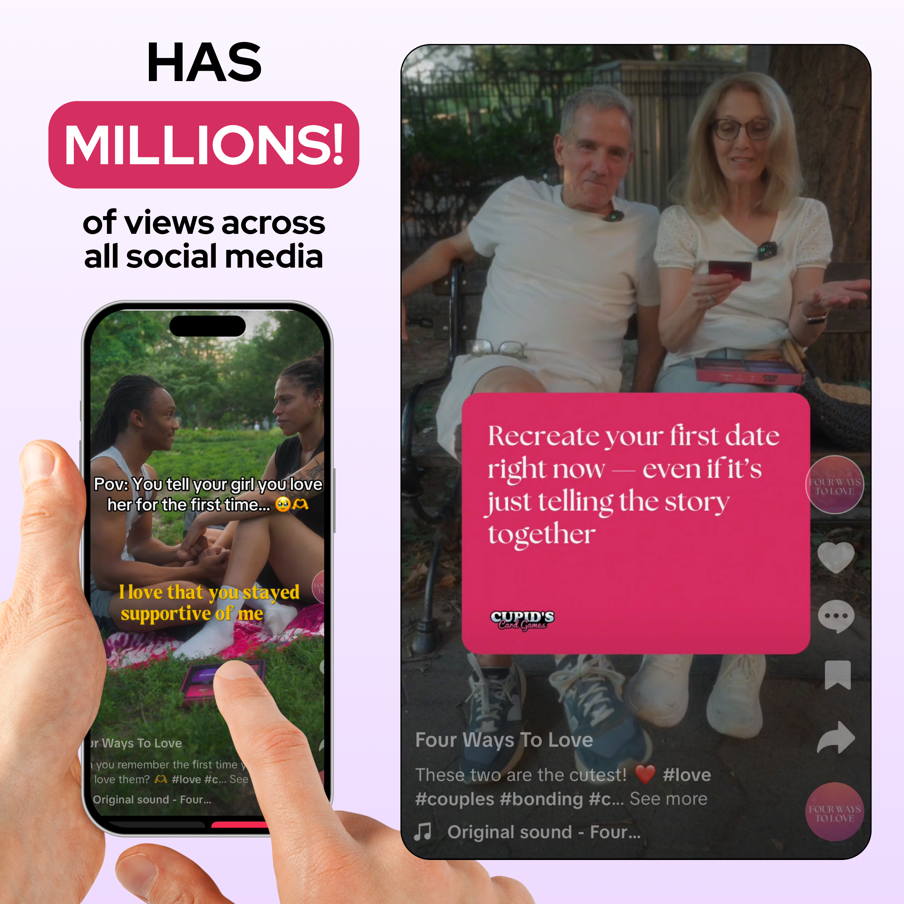 Four Ways To Love Card Game - The Deep Question Game for Couples