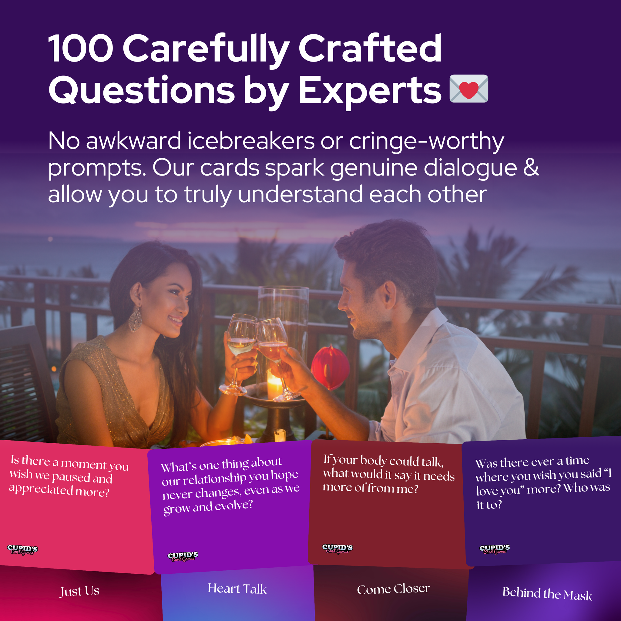 Four Ways To Love Card Game - The Deep Question Game for Couples